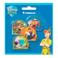 Disney-Charaktere Pin-Ball-Sets - 4 Stück