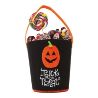 Trick or Treat Filz-Kürbis-Korb 35 x 20 cm