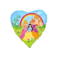 45cm Herz Prinzessin Schloss Ballon - Conver Party