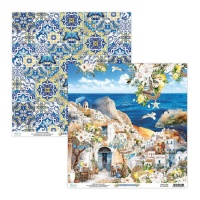 Scrapbooking Papier von Mediterranean Heaven 02 - Mintay Papers - 1 Blatt