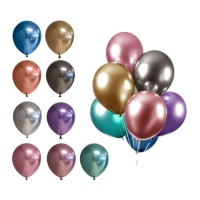 30 cm verchromte, biologisch abbaubare Latexballons - Nordic Balloons - 10 Stück.