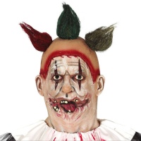 Clownsmaske mit Latexhaaren