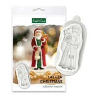 Silikonform für Weihnachtsmannfigur 8,5 x 5,5 cm - Katy Sue Mould