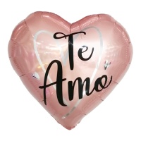 Ich liebe dich rosa Herz Ballon 43 cm