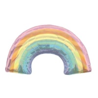 Pastellfarbener Regenbogen-Ballon 86 x 48 cm - Anagramm