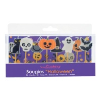 Packung mit Halloween-Kerzen 8 cm - 8 Stück