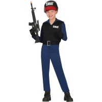 Swat Special Service Polizist Kostüm für Kinder