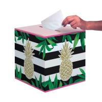 Hawaiianische tropische Ananas Wunschbox 30,5 x 30,5 x 30,5 cm