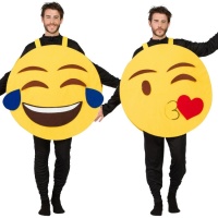 Gelbes Emoticon-Kostüm für Erwachsene