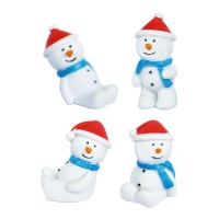 Schneemänner Figuren 3 cm - Dekora - 50 Einheiten