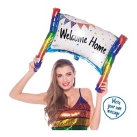 Individuell gestaltbarer Willkommensbanner-Ballon 70 x 50 cm - Folat