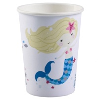 Be a Mermaid Becher 250 ml - 8 Stück.