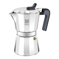 Italienische Kaffeemaschine 12 Tassen Deluxe2 vitro - Bra