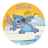 20 cm essbare Stitch Surfer Waffel