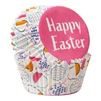 Frohe Ostern Cupcake-Kapseln - Wilton - 75 Stk.