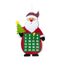 Adventskalender Weihnachtsmann 52 x 71 cm