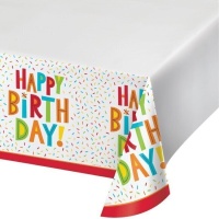 Geburtstag Fun Tischtuch 1,22 x 2,24 m