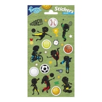 Sport Party Sport Aufkleber - 1 Blatt