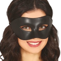 Starre schwarze Maske