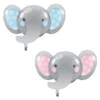 Elefant Baby XL Silhouette Luftballon 62,4 x 92,9 cm