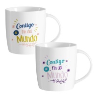 Contigo al fin del mundo 350 ml Becher - 1 Stück