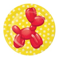 Party Ballontiere Partyteller 18 cm - 8 Stk.