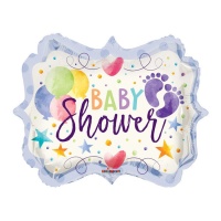 Baby Shower Ballon mit Babyfüßen 45,7 cm