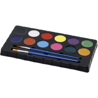 Gesichts-Make-up-Palette mit Pinseln