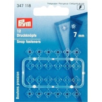 Kunststoff-Druckknöpfe 0,7 cm - Prym - 12 Stück.