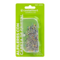 Assortierte Kristallkopfstifte 3,2 cm - Castelltort - 250 Stück