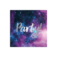 Space Party Servietten 16,5 x 16,5 cm - 20 Stk.