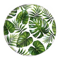 Tropical Leaf Teller 23 cm - 6 Stk.