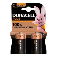 Alkaline-Batterien Typ C - Duracell - 2 Stück