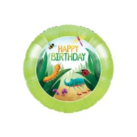 Happy Birthday Runder Insektenballon 45 cm - Creative Converting