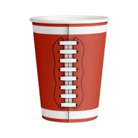 Rugby-Ballbecher 500 ml - 6 Stk.