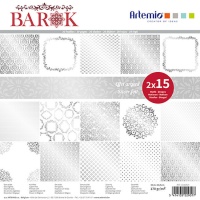 Barok Metallic-Effekt Scrapbooking Papier Kit - Artemio - 30 Blätter