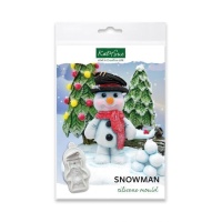 Schneemann-Silikonform 8 x 5 cm - Katy Sue Mould