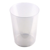 500 ml breite transparente Plastikbecher - 25 Stück.