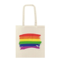 Baumwolltasche mit Regenbogenflagge