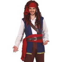 Piraten-Outfit mit Halstuch und Schärpe