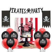 Piratenparty-Deko-Paket - 25 Stück