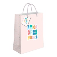 Amiga eres mágica Geschenktasche 32 x 26 x 10 cm - 1 St.