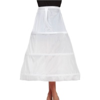 Weißer langer Petticoat 85 cm