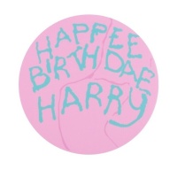 Happee Birthdae Harry 15cm essbare Waffel