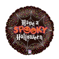 Spooky Halloween runder Luftballon 46 cm - Grabo