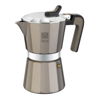 Italienische Kaffeemaschine 9 Tassen Titanium Vitro - Bra