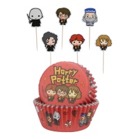 Harry Potter Picks Cupcake-Kapseln - 24 Stück.