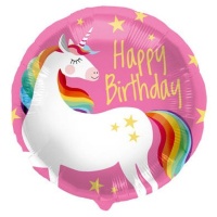 Magic Unicorn Glückwunsch zum Geburtstag Ballon 45 cm