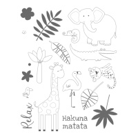 Safari Hakuna matata Acryl-Stempel - Artemio