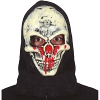 Blutende Totenkopfmaske mit Kapuze